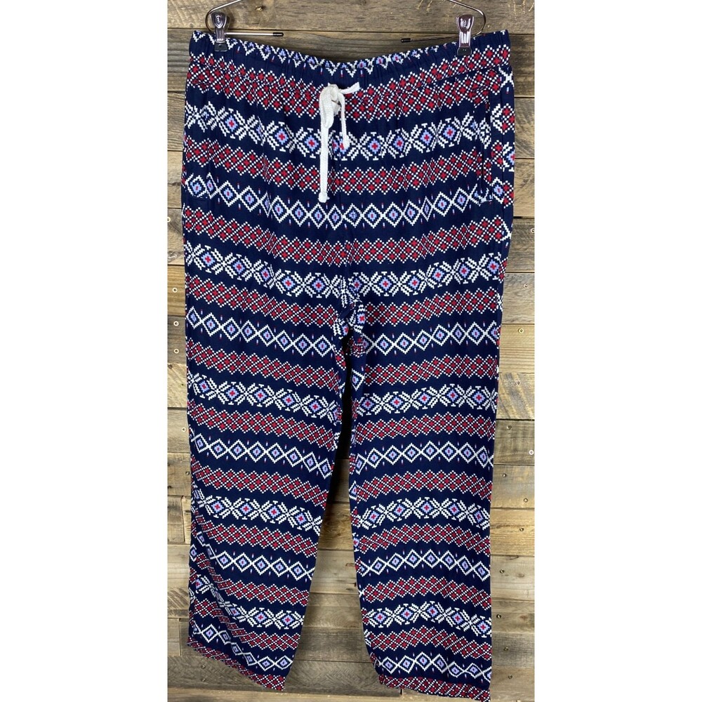 Dip Women's Sz XL Red White Blue Drawstring Waist Sleep Pants